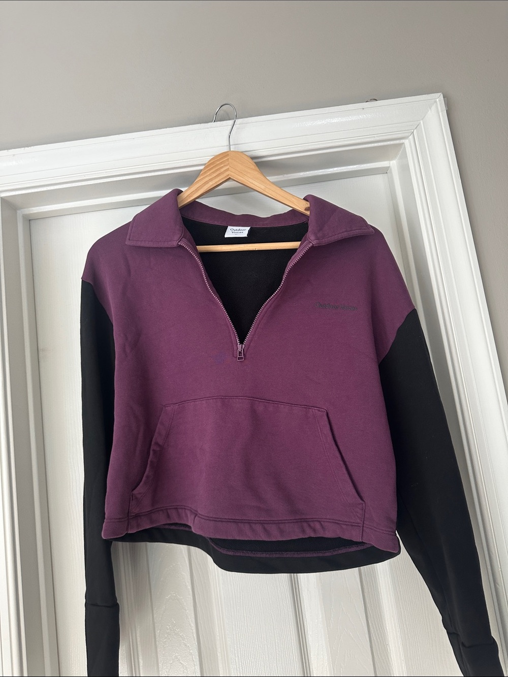 Outdoor voices cropped 1/2 zip sweatshirt
